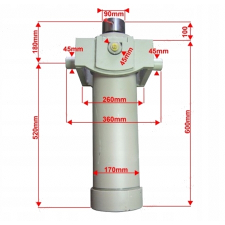 SIŁOWNIK HYDRAULICZNY SKOK 2000 mm CYLINDER 24T